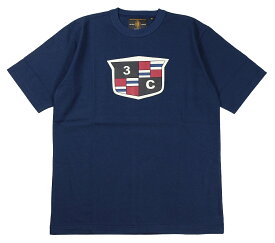 FREEWHEELERS & CO. ["Charlie" ULTIMA THULE TACTICAL SET-IN SHORT SLEEVE T-SHIRT #2125015 NAVY size.S,M,L,XL]