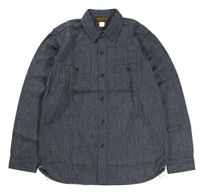 FREEWHEELERS & CO. [Neal SHIRT #2413003 BLACK PEPPER CHAMBRAY size.14,15,16,17,17 1/2,18]