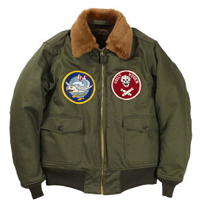 FREEWHEELERS & CO. [V8 FLAT OUT HOT RODDER CUSTOM on USAAF 90TH BG 320TH BSQ TYPE B-10 #2431011 DARK OLIVE size.34,36,38,40,42,44]