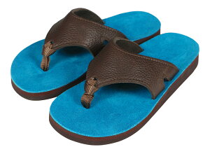 THE SANDALMAN [BEACH WIDE CHOCO×TURQUOISE size.7,8,9,10]