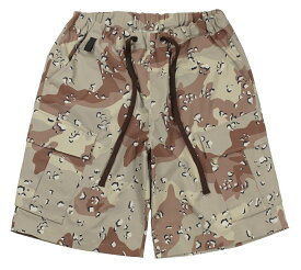 FREEWHEELERS & CO. ["TAILWIND" CARGO SHORTS #2222019 ANCIENT MONSTERS CHOCOLATE CHIP CAMOUFLAGE size.S,M,L,XL]