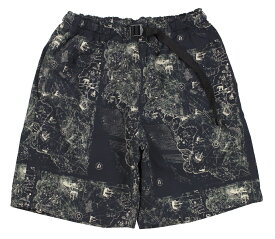 FREEWHEELERS & CO. ["ADVENTURE COLLECTION" OUTDOOR SHORTS #1922022 ANCIENT MAP MONOTONE PRINT size.S,M,L,XL]