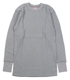 FREEWHEELERS & CO. ["CREW NECK THERMAL" LONG SLEEVE SHIRT #2215010 SILVER GRAY size.S,M,L]