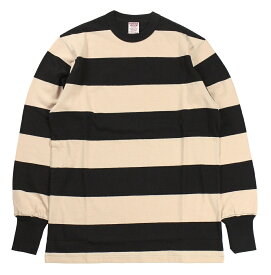 FREEWHEELERS & CO. ["HORIZONTAL STRIPED" SET-IN LONG SLEEVE T-SHIRT #2325026 BLACK×STRAW CREAM size.S,M,L,XL]