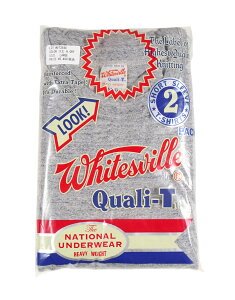 WHITESVILLE [2-PACK T-SHIRT Lot No. WV73544 H.GRAY size.S,M,L,XL,XXL]