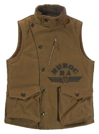 FREEWHEELERS & CO. ["MUROC RACING ASSOCIATION" WINTER AVIATORS' VEST #2331010 SEPIA BROWN size.34,36,38,40,42,44]