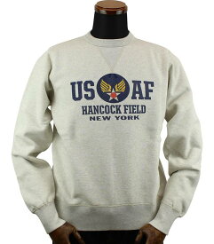 バズリクソンズ セットインクルースウェット「U.S.A.F. HANCOCK FIELD」BR69063 BUZZ RICKSON'S SET-IN CREW NECK SWEAT " U.S.A.F. HANCOCK FIELD "