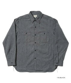 バズリクソンズ コットン コバート 長袖 ワーク シャツ「BR26082」COTTON COVERT WORK SHIRTS BUZZ RICKSON'S