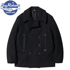 oYN\Y BLACK PEA COAT PR[g WILLIAM GIBSON COLLECTION BR12394 / BUZZ RICKSON'S WILLIAM GIBSON COLLECTION Type BLACK PEA COAT