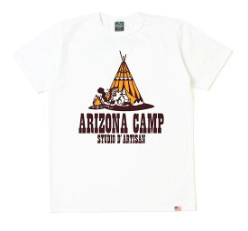 ステュディオ・ダ・ルチザン USA コットン プリント Tシャツ ダルチザン 【8105B】 STUDIO D'ARTISAN U.S.A. Cotton Print T-Shirt