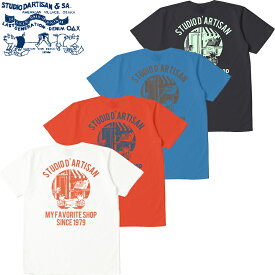 ステュディオ・ダ・ルチザン USA コットン プリント Tシャツ ダルチザン8143A / STUDIO D'ARTISAN U.S.A. Cotton Print T-Shirt
