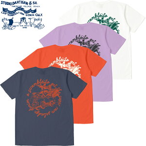 �X�e���f�B�I�E�_�E���`�U�� USA �R�b�g�� �v�����g T�V���c 8211B / STUDIO D'ARTISAN USA Cotton Print T-shirt