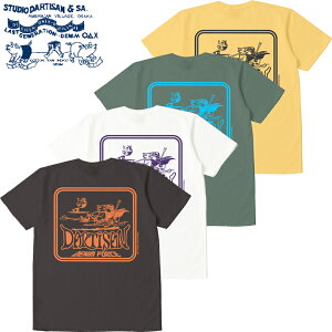 �X�e���f�B�I�E�_�E���`�U�� USA �R�b�g�� �v�����g T�V���c 8233A / STUDIO D'ARTISAN USA Cotton Print T-shirt