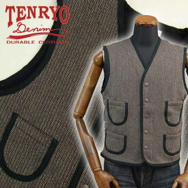 倉敷天領デニム コットン ビーチクロス ワーク ベスト COTTON BEACH CLOTH WORK VEST TDJ006 TENRYO DENIM