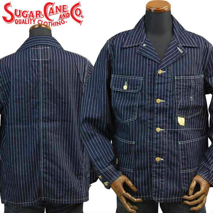 楽天市場】シュガーケーン 9oz ウォバッシュ ストライプ ワーク コート  