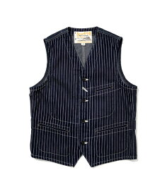 シュガーケーン 9oz. ウォバッシュ ストライプ ワーク ベスト「SC12654」9oz. WABASH STRIPE WORK VEST SUGAR CANE