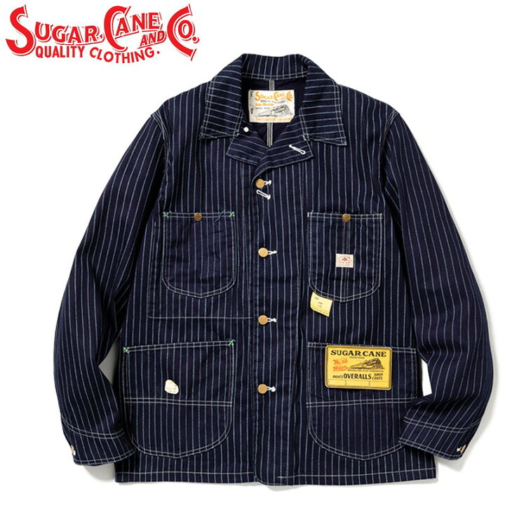 楽天市場】シュガーケーン 9oz ウォバッシュ ストライプ ワーク コート 