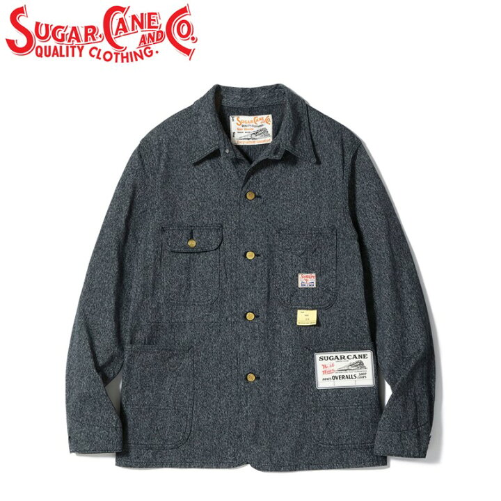 楽天市場】シュガーケーン 9oz ブラック コバート ワーク コート  