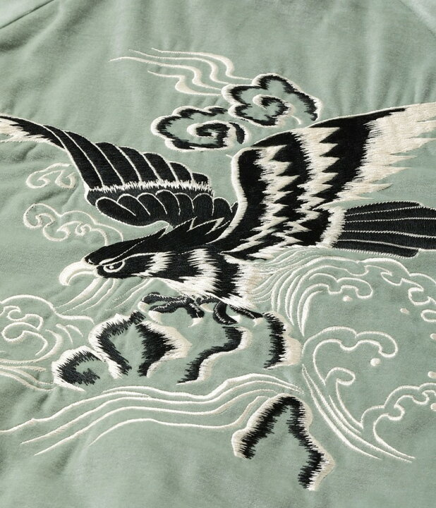 楽天市場】テーラー東洋 別珍 スカジャン “BLACK EAGLE” × “JAPAN MAP  