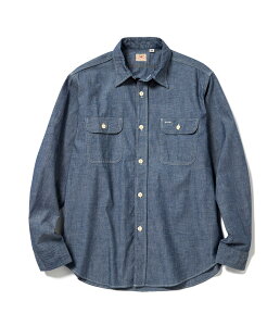 �V���K�[�P�[�� �u���[ �V�����u���[ ���� ���[�N �V���c SC27850 / SUGAR CANE BLUE CHAMBRAY WORK SHIRT (LONG SLEEVE)