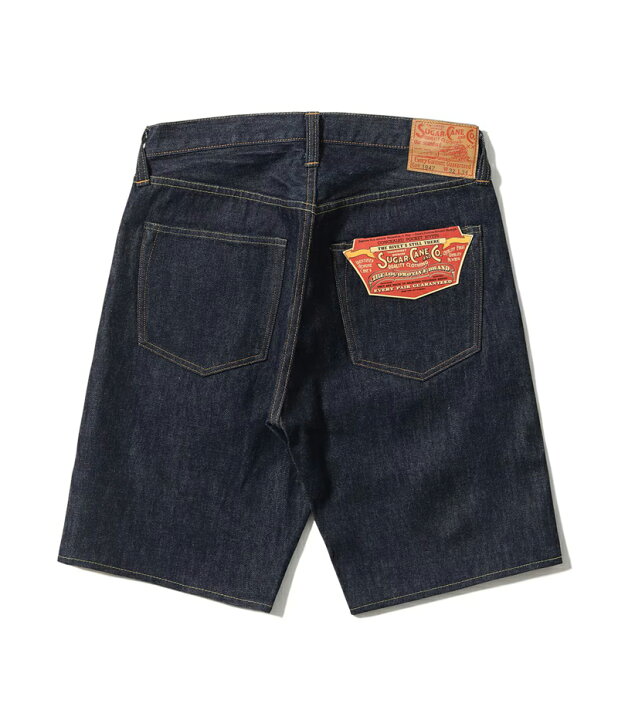 楽天市場】シュガーケーン 14.5oz セルビッチ デニム ショート パンツ 