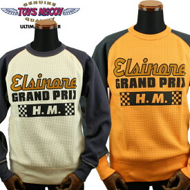 トイズマッコイ ビッグ ワッフル クルーネック シャツ " Elsinore GRAND PRIX " TMC2355 / TOYS McCOY BIG WAFFLE CREW NECK SHIRT " Elsinore GRAND PRIX "