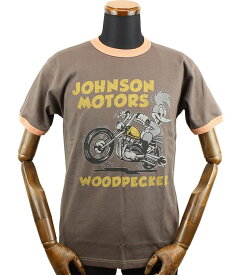 トイズマッコイ ウッディーウッドペッカー Tシャツ " JOHNSON MOTORS " TMC2349 / TOYS McCOY WOODY WOODPECKER TEE " JOHNSON MOTORS "