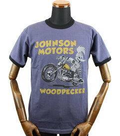 トイズマッコイ ウッディーウッドペッカー Tシャツ " JOHNSON MOTORS " TMC2349 / TOYS McCOY WOODY WOODPECKER TEE " JOHNSON MOTORS "