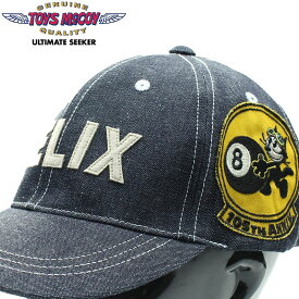 トイズマッコイ デニム キャップ FELIX THE CAT " 105TH ANNIV. " TMA2401 / TOYS McCOY DENIM CAP FELIX THE CAT " 105TH ANNIV. "