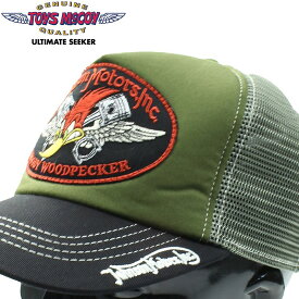 トイズマッコイ ウッディー ウッドペッカー メッシュ キャップ " JOHNSON MOTORS " TMA2402 / TOYS McCOY WOODY WOODPECKER MESH CAP " JOHNSON MOTORS "