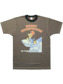 トイズマッコイ Tシャツ ウッディーウッドペッカー 半袖 Tシャツ " WOODY WOODPECKER IN THE SPACE " TMC2408 / TOYS McCOY WOODY WOODPECKER TEE " WOODY WOODPECKER IN THE SPACE "