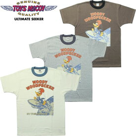 トイズマッコイ Tシャツ ウッディーウッドペッカー 半袖 Tシャツ " WOODY WOODPECKER IN THE SPACE " TMC2408 / TOYS McCOY WOODY WOODPECKER TEE " WOODY WOODPECKER IN THE SPACE "