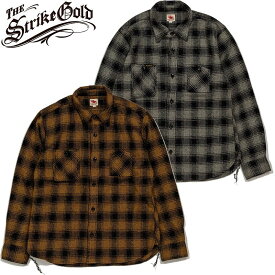 ストライクゴールド リサイクル コットン T/C混 ネップ ボリューム チェック ワーク シャツ SGS2203 The Strike Gold Recycled Cotton T/C Nep Volume Check Work Shirts