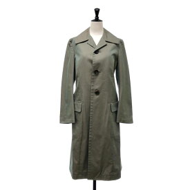 tricot COMME des GARCONS / トリココムデギャルソン | 2004SS | 玉虫色 シングル ロングコート / 総裏地 | M | カーキ系 | レディース