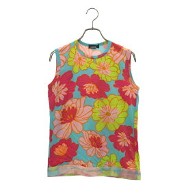 【美品】 tricot COMME des GARCONS / トリココムデギャルソン | 2004SS | 総柄 フラワー タンクトップ カットソー | マルチカラー | レディース