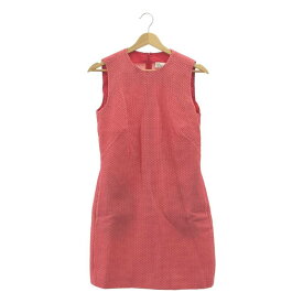 RED VALENTINO / レッドヴァレンティノ | ドット コクーン ノースリーブ ワンピース | 40 | ピンク/ホワイト | レディース