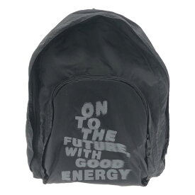 COMME des GARCONS / コムデギャルソン | 路面店限定 メッセージ プリント ナイロンバックパック リュック | ブラック | レディース