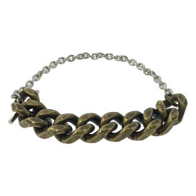 【美品】 DRIES VAN NOTEN / ドリスヴァンノッテン | 2024AW | チェーンブレスレット | M | ブロンズ / シルバー | メンズ