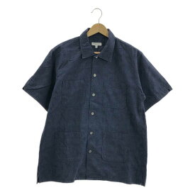 Engineered Garments / エンジニアドガーメンツ | CAMP SHIRT PAISLEY ペイズリー ジャガード キャンプ シャツ | S | ネイビー | メンズ