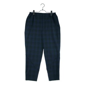 【美品】 COMME des GARCONS HOMME DEUX / コムデギャルソンオムドゥ | 2026SS | ウール チェック 2タック テーパードパンツ | S | ブラック/ブルー | メンズ
