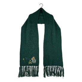 【美品】 LOEWE / ロエベ | × Suna Fujita エンブロイダリー マフラー | グリーン | レディース