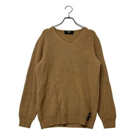 FENDI / フェンディ | キャメル Vネック リブニット | 48 | ブラウン | メンズ