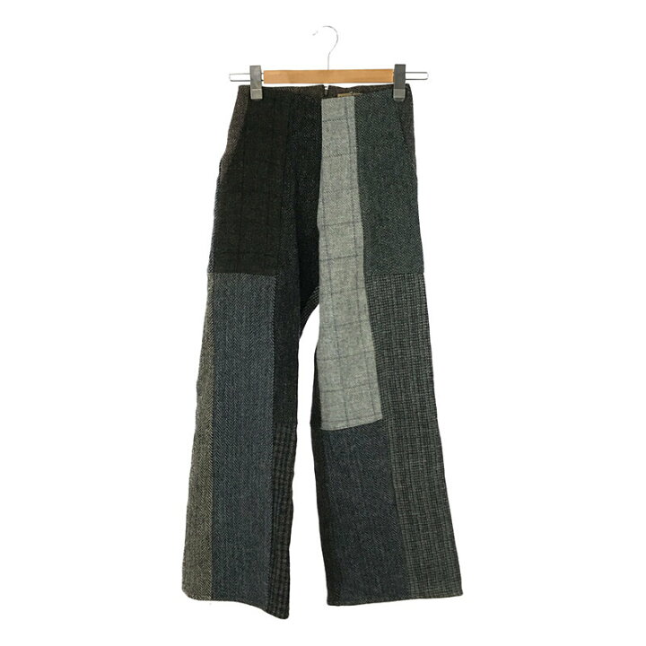 新品MALION vintage ツイードパッチワークパンツ25 マリオン 