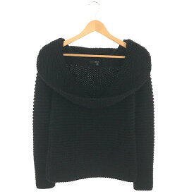 【美品】 GUCCI / グッチ | ウール ローゲージ オフタートル ニット | S | ブラック | レディース