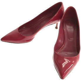 【美品】 sergio rossi / セルジオロッシ | エナメル レザー ポインテッドトゥ ヒール パンプス | 35 1/2 | レッド | レディース