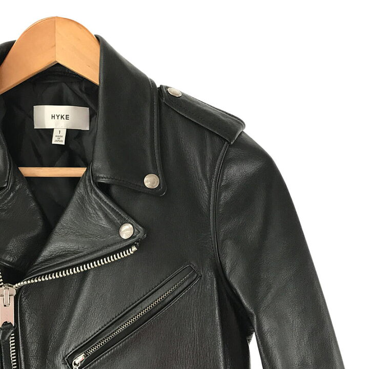 楽天市場】【美品】 HYKE / ハイク | 牛革 ダブル レザー ライダース 