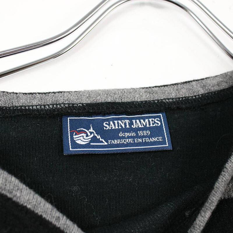 会員限定クーポン SAINT JAMES セントジェームス ウールボーダーセーター T1(XS) Tシャツ/カットソー(七分/長袖)