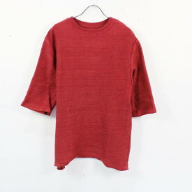 TROVE / トローブ | 2018SS | LANDSCAPE KNIT ハーフスリーブニット | 2 | レッド系 | I512012-C-af602a5b70ca071