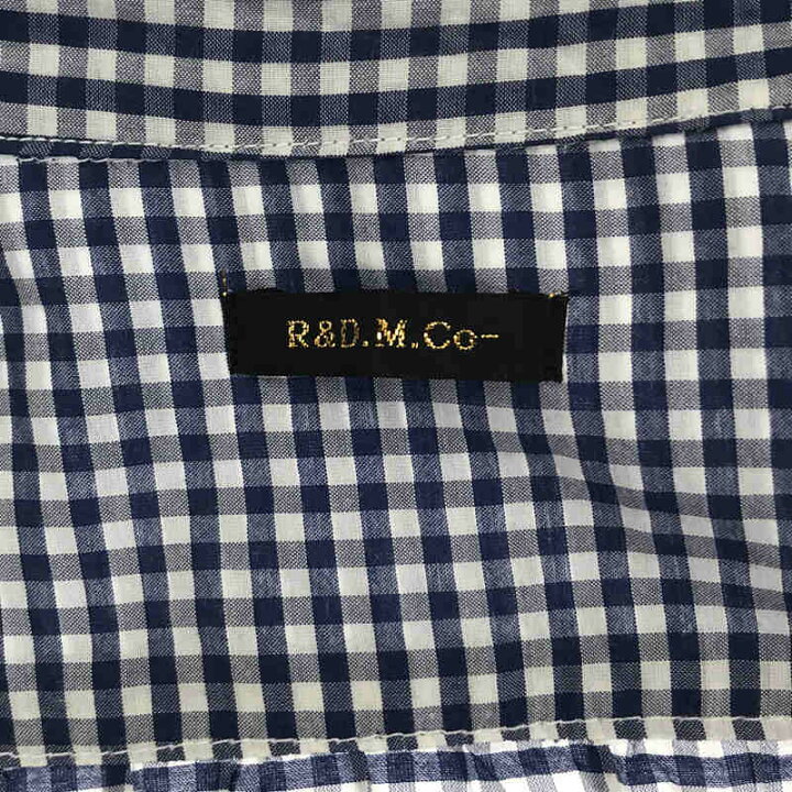 R&D.M.Co- シャツドレス ガーメントダイ あおむけ ウエストゴム  