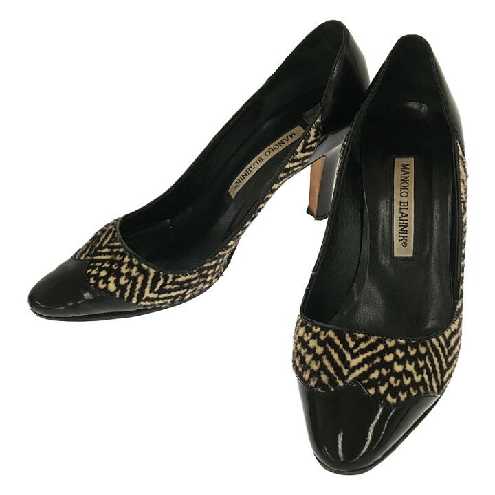 楽天市場】MANOLO BLAHNIK / マノロブラニク | ハラコ レザー ラウンド 